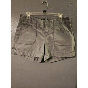 The North Face Lager Roll Shorts Chino Style Size 10 women regular fit Gray(1067